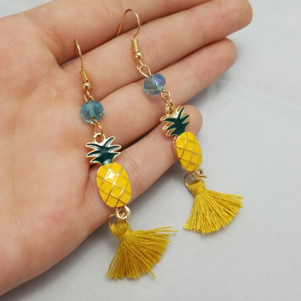 Pineapple earrings - Picture 3 of 3